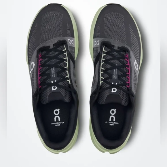 On Running Cloudsurfer Next Running Shoe - Black/Lima NEW - Picture 2 of 12